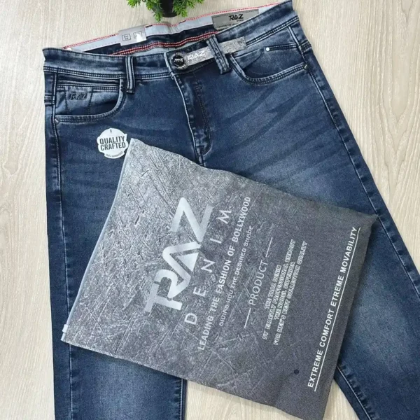 Traz Men's luxury Denim Pent ( Drak-Blue )