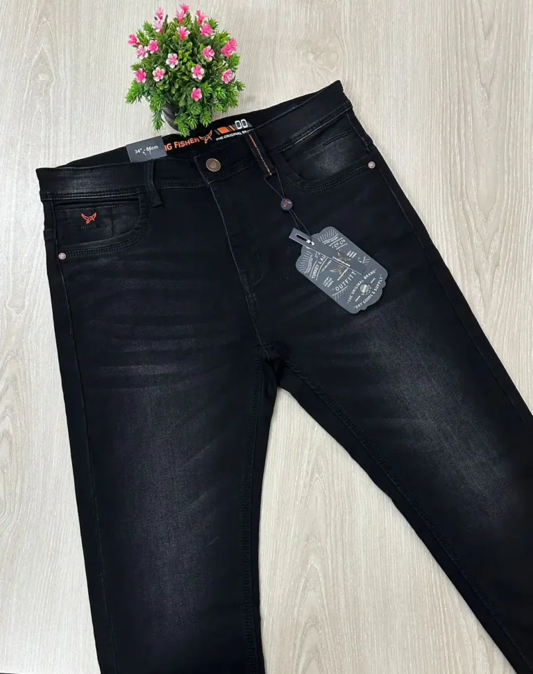 Kingfisher Men’s luxury Denim Pent ( Black Wash )