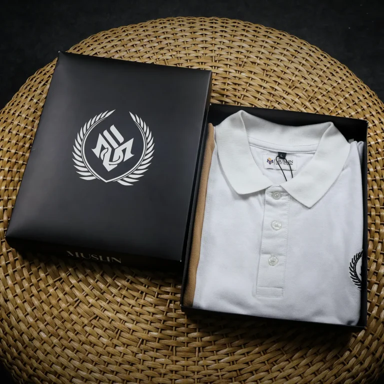 Muslin’s Classic Style Polo Shirt | White