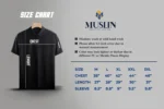 Muslin polo shirt Size Chart