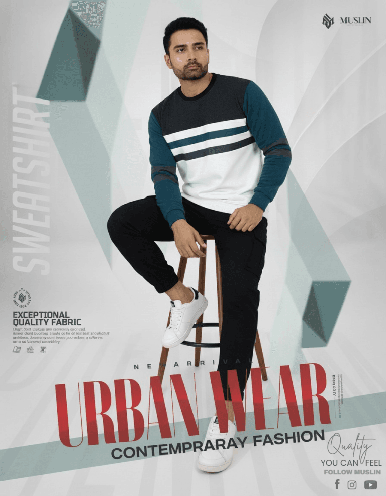 Muslin’s Premium Urban Metro Style Stripe Sweatshirt – Patrol